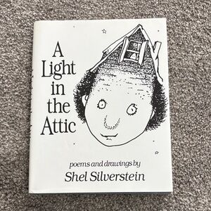 Shel Silverstein "A Light in the Attic" Kids Book - White